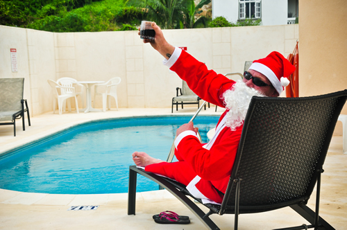 Party di Natale in piscina