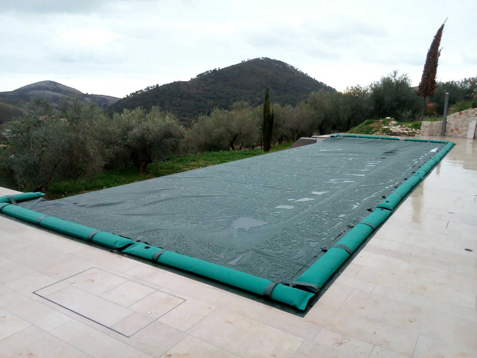 Copertura invernale per piscina