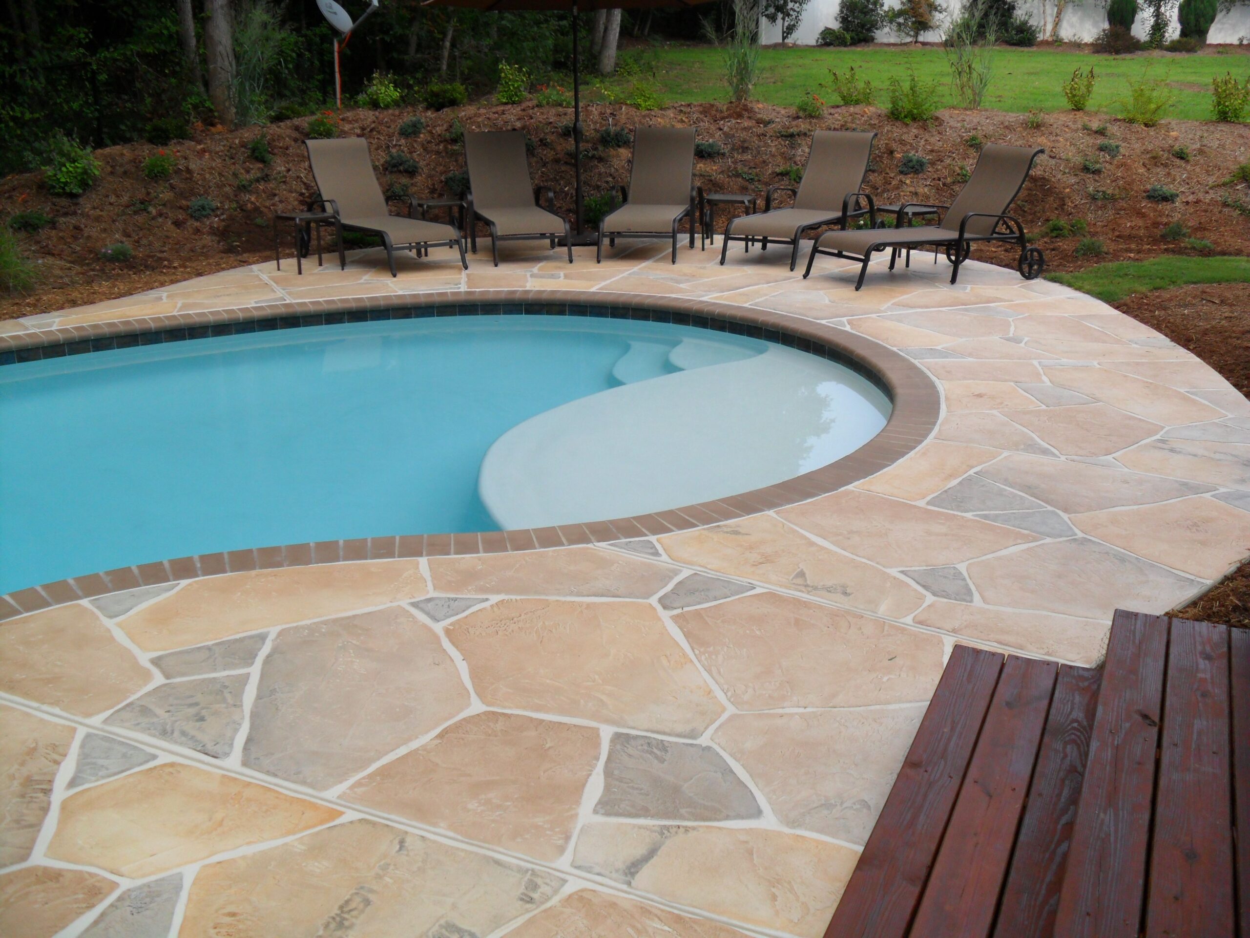 Piscine interrate con spiaggia