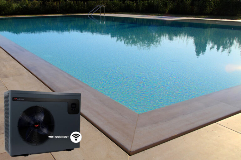 Piscina in acciaio inox Pompe di calore Calorex